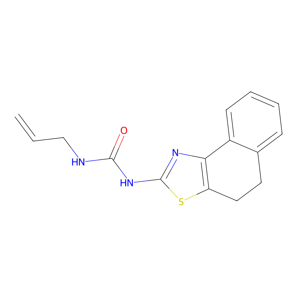 1-Allyl-3-(4,5-dihydronaphtho[1,2-d]thiazol-2-yl)urea molecular structure, CAS 1206998-45-9