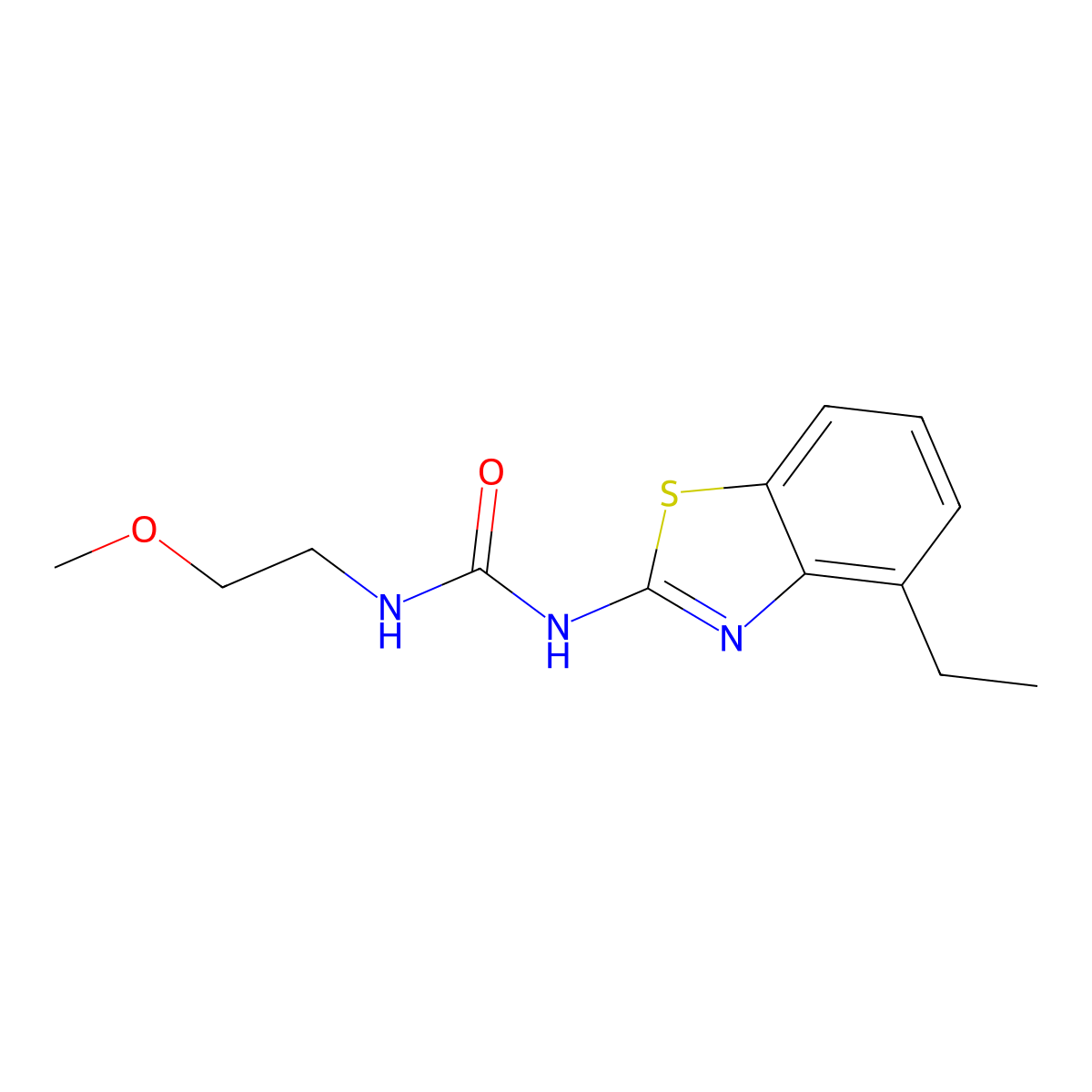 1-(4-Ethylbenzo[d]thiazol-2-yl)-3-(2-methoxyethyl)urea molecular structure, CAS 1206998-65-3