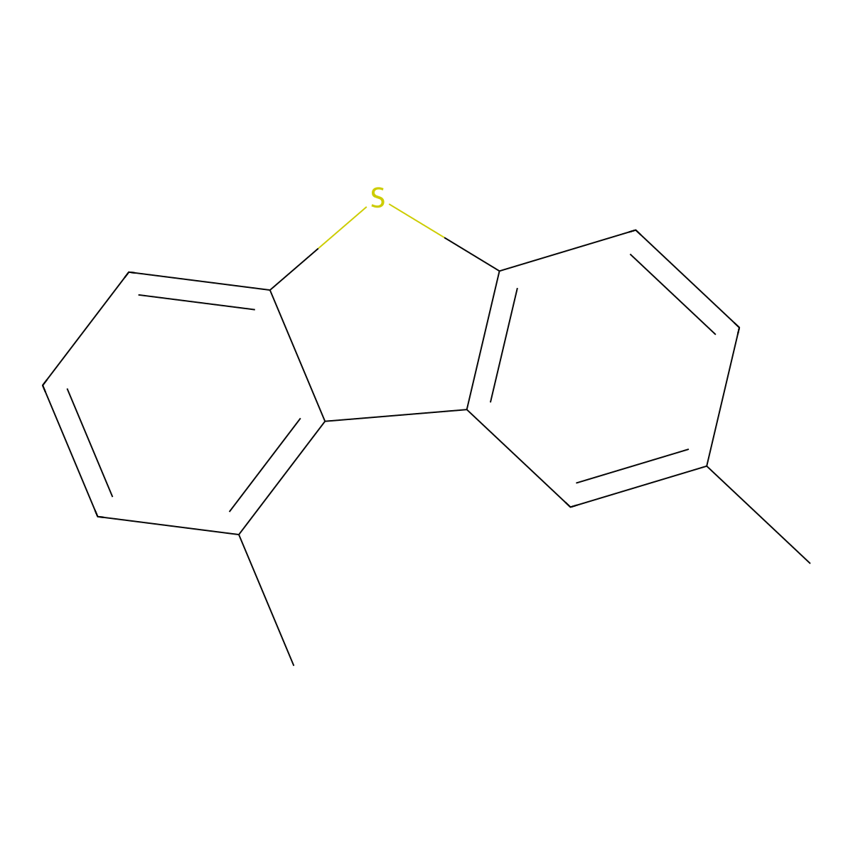 4,6-Dimethyldibenzothiophene molecular structure, CAS 1207-12-1