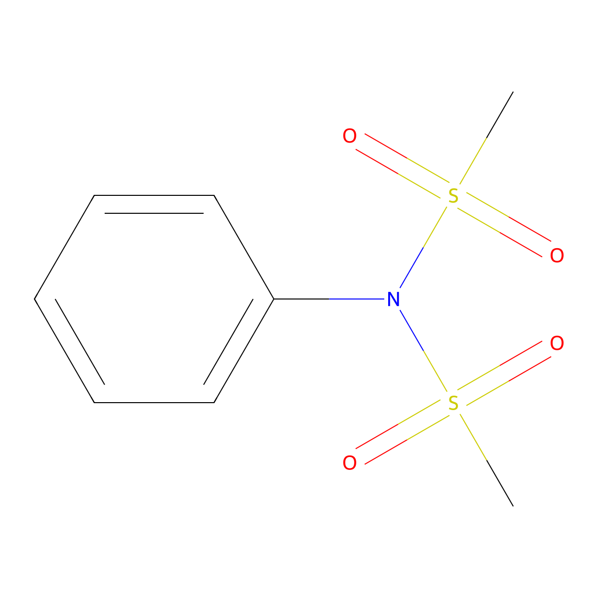 N,N-Di-(Me sulfonyl)-aniline molecular structure, CAS 1207-62-1