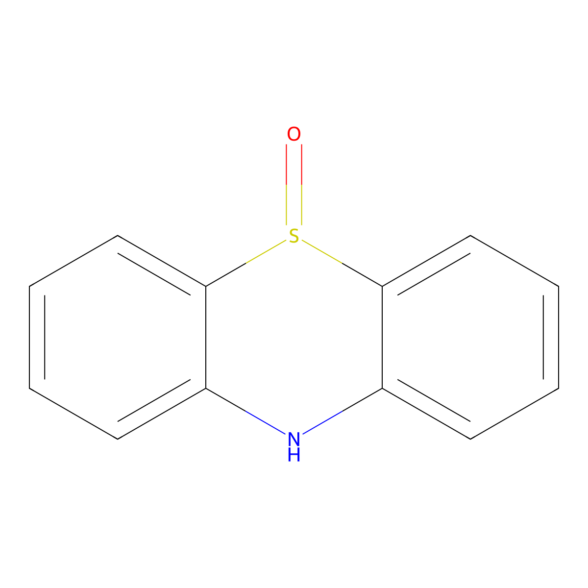 Phenothiazine-5-oxide molecular structure, CAS 1207-71-2
