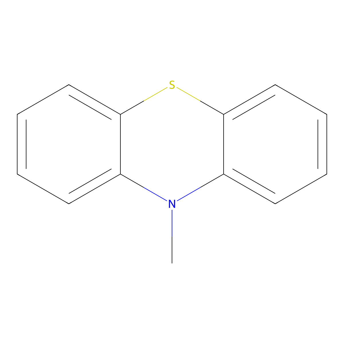 10-Methylphenothiazine molecular structure, CAS 1207-72-3