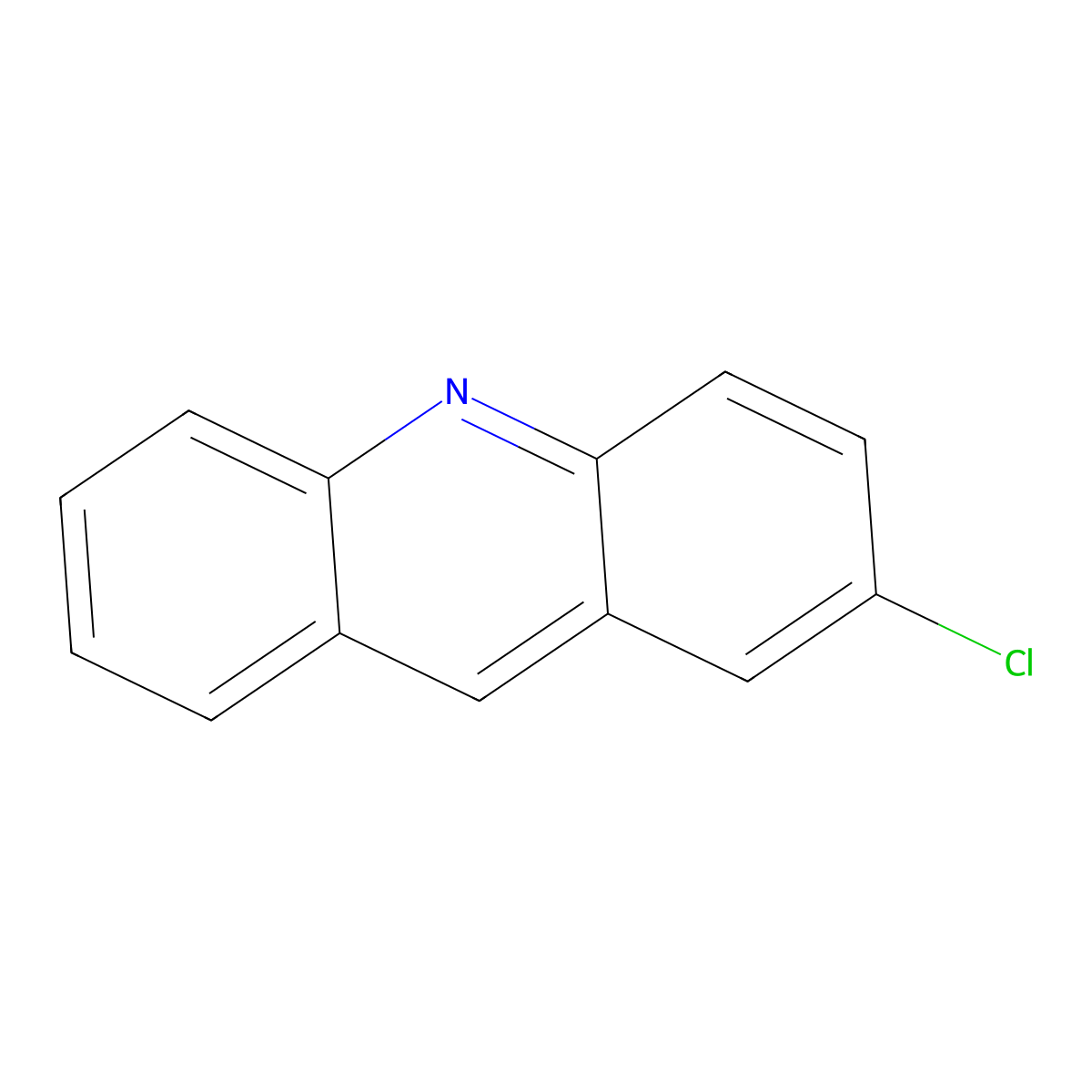 2-Chloroacridine molecular structure, CAS 1207-96-1
