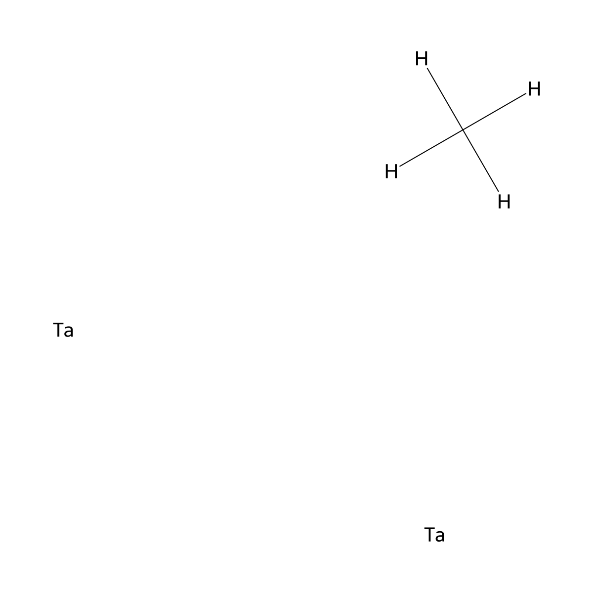Tantalum carbide (Ta2C) molecular structure, CAS 12070-07-4