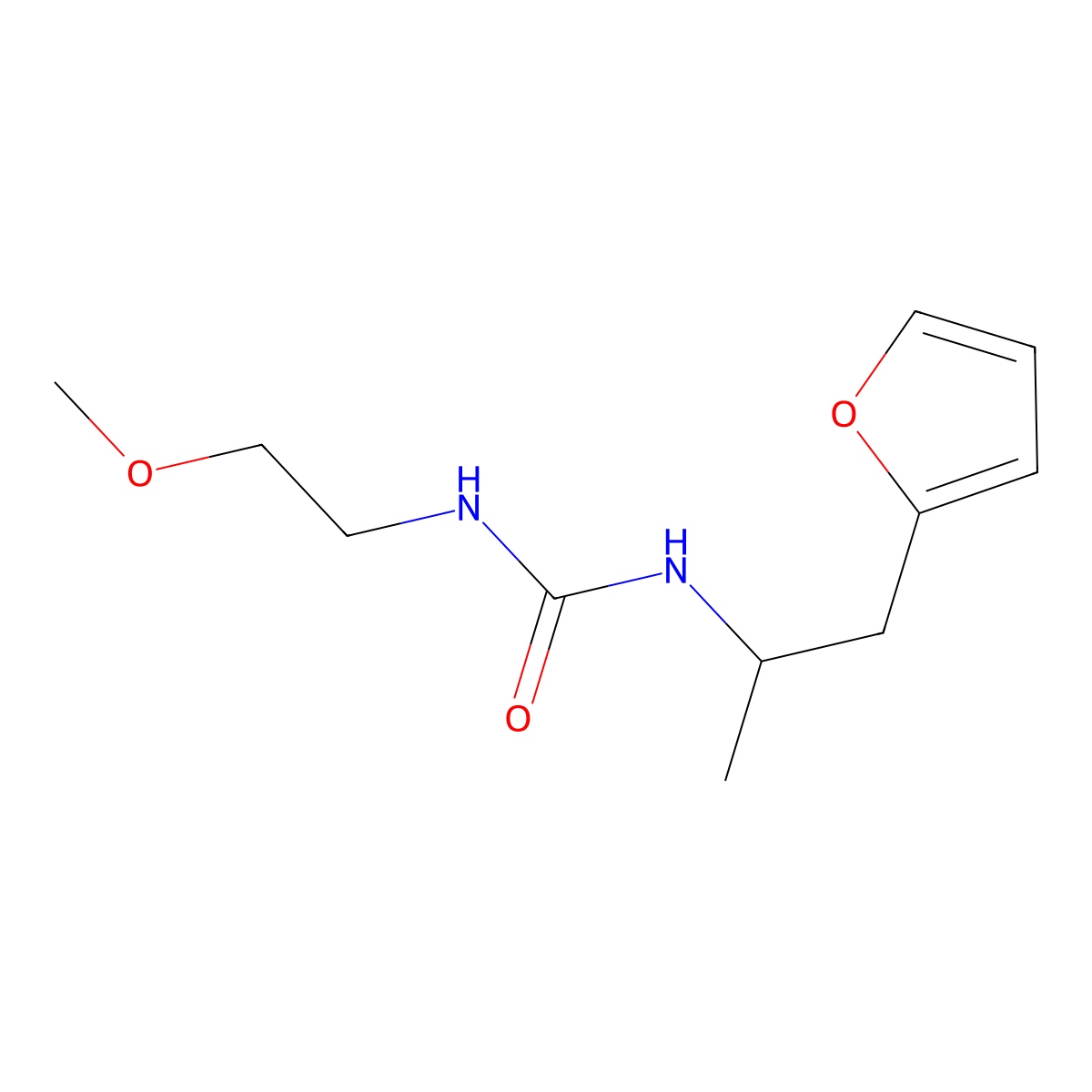 1-[1-(Furan-2-yl)propan-2-yl]-3-(2-methoxyethyl)urea molecular structure, CAS 1207000-04-1