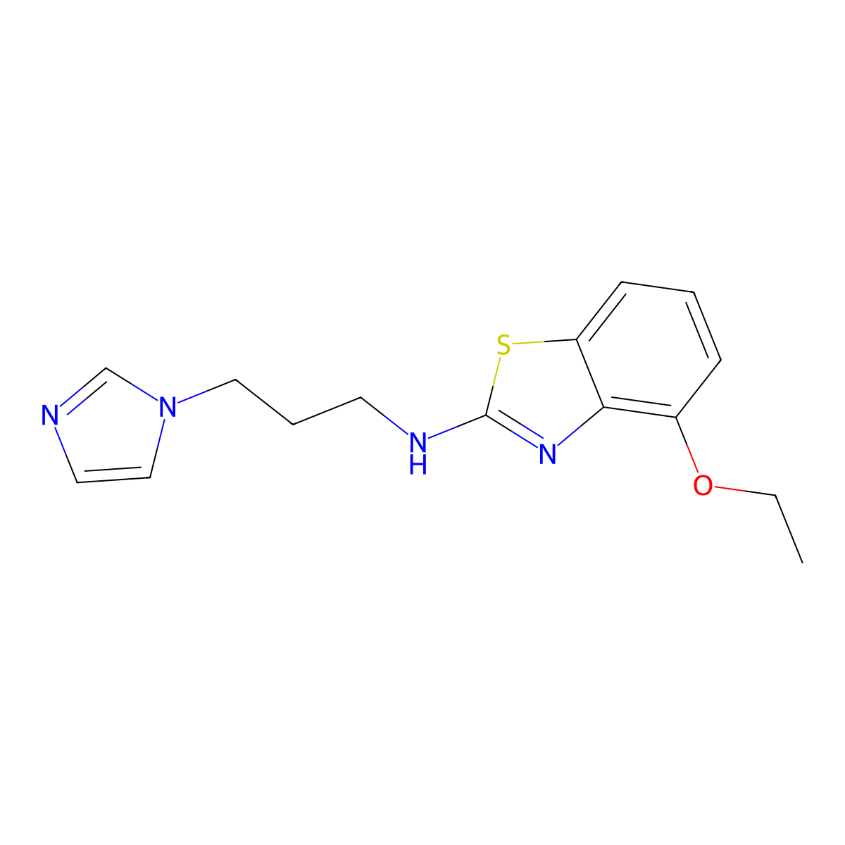 N-(3-(1H-imidazol-1-yl)propyl)-4-ethoxybenzo[d]thiazol-2-amine molecular structure, CAS 1207000-47-2