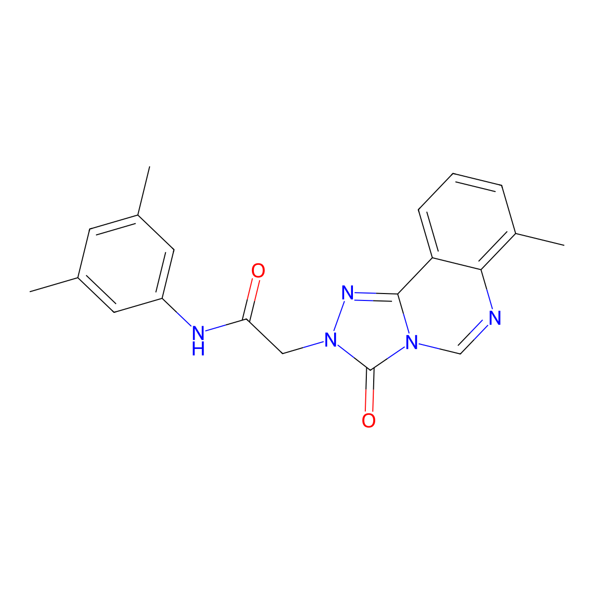 N-(3,5-dimethylphenyl)-2-(7-methyl-3-oxo-[1,2,4]triazolo[4,3-c]quinazolin-2(3H)-yl)acetamide molecular structure, CAS 1207002-40-1