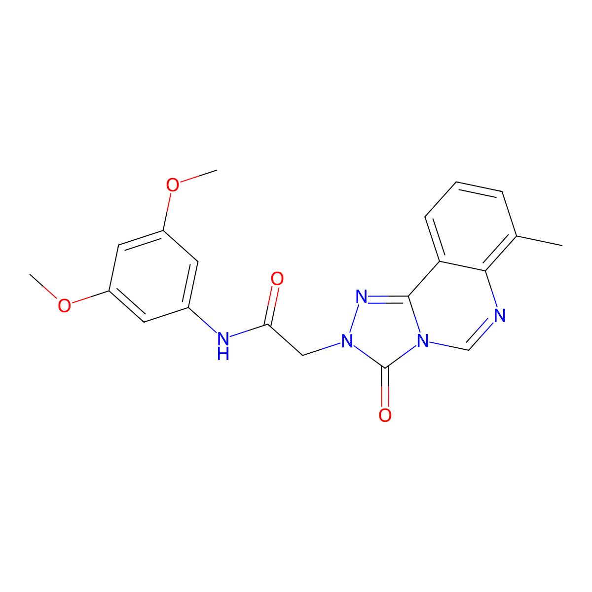 N-(3,5-dimethoxyphenyl)-2-(7-methyl-3-oxo-[1,2,4]triazolo[4,3-c]quinazolin-2(3H)-yl)acetamide molecular structure, CAS 1207002-79-6