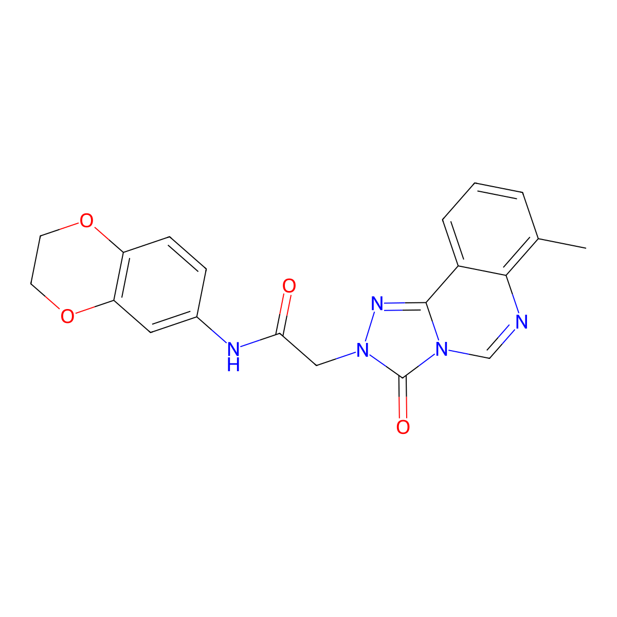 N-(2,3-dihydro-1,4-benzodioxin-6-yl)-2-{7-methyl-3-oxo-2H,3H-[1,2,4]triazolo[4,3-c]quinazolin-2-yl}acetamide molecular structure, CAS 1207002-85-4