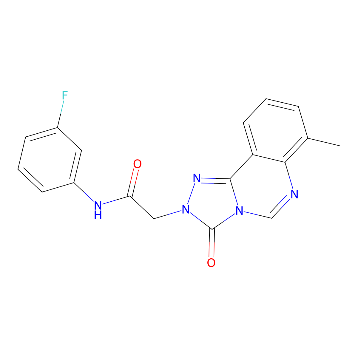 N-(3-fluorophenyl)-2-(7-methyl-3-oxo-[1,2,4]triazolo[4,3-c]quinazolin-2(3H)-yl)acetamide molecular structure, CAS 1207002-95-6