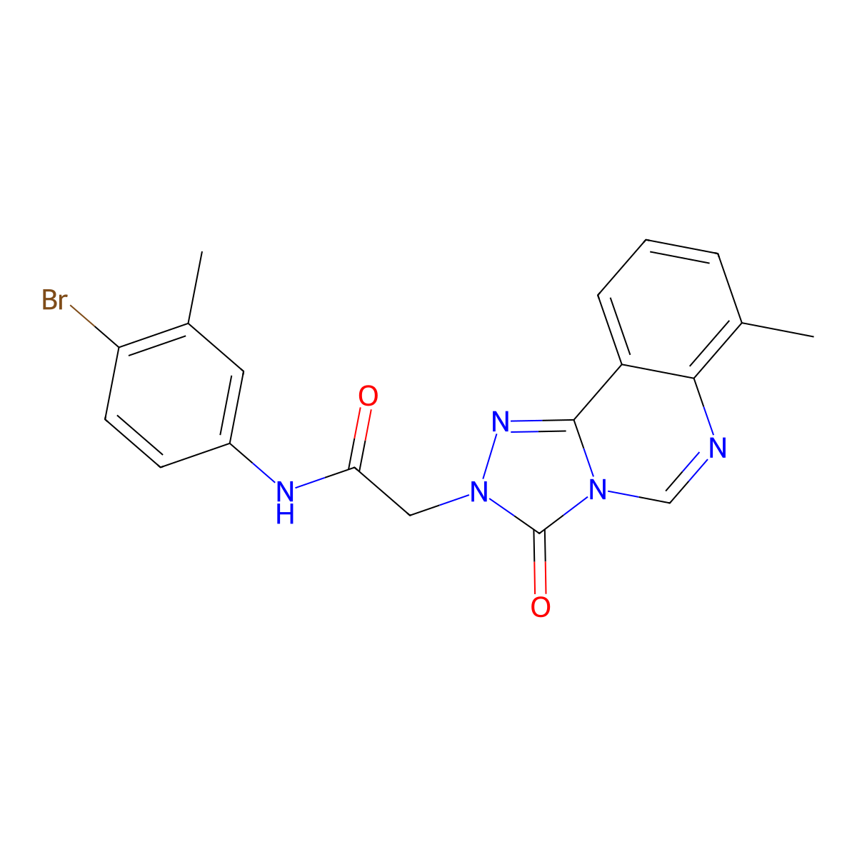 N-(4-bromo-3-methylphenyl)-2-(7-methyl-3-oxo-[1,2,4]triazolo[4,3-c]quinazolin-2(3H)-yl)acetamide molecular structure, CAS 1207003-06-2