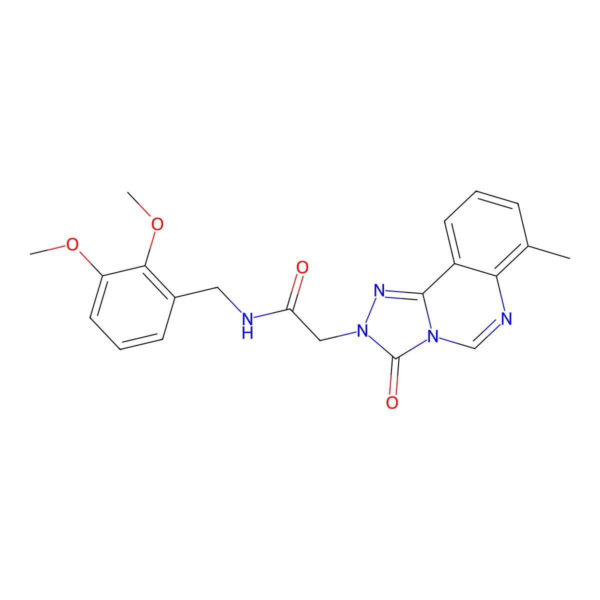 N-(2,3-dimethoxybenzyl)-2-(7-methyl-3-oxo-[1,2,4]triazolo[4,3-c]quinazolin-2(3H)-yl)acetamide molecular structure, CAS 1207003-16-4