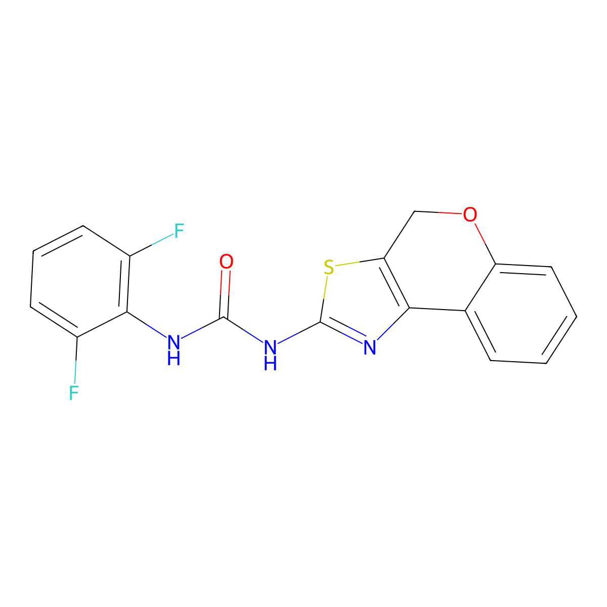 1-(4H-chromeno[4,3-d]thiazol-2-yl)-3-(2,6-difluorophenyl)urea molecular structure, CAS 1207005-91-1
