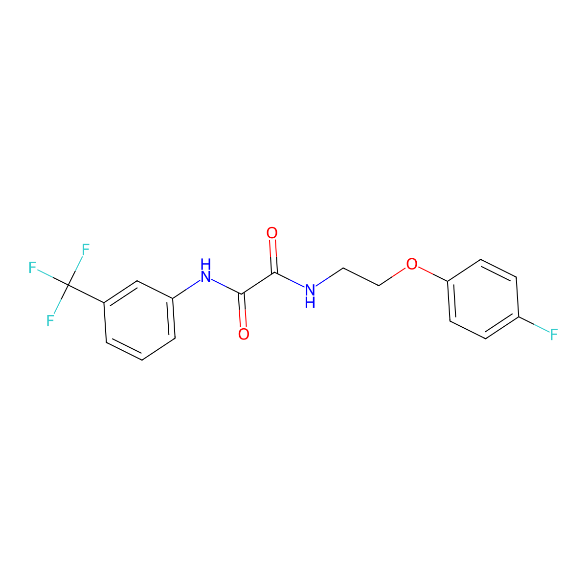 N1-(2-(4-fluorophenoxy)ethyl)-N2-(3-(trifluoromethyl)phenyl)oxalamide molecular structure, CAS 1207007-38-2
