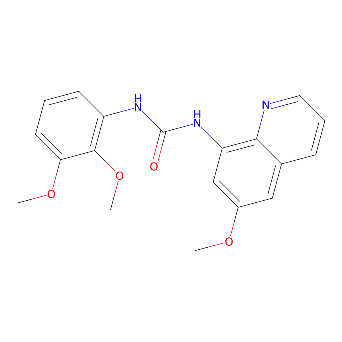 1-(2,3-Dimethoxyphenyl)-3-(6-methoxyquinolin-8-yl)urea molecular structure, CAS 1207008-24-9