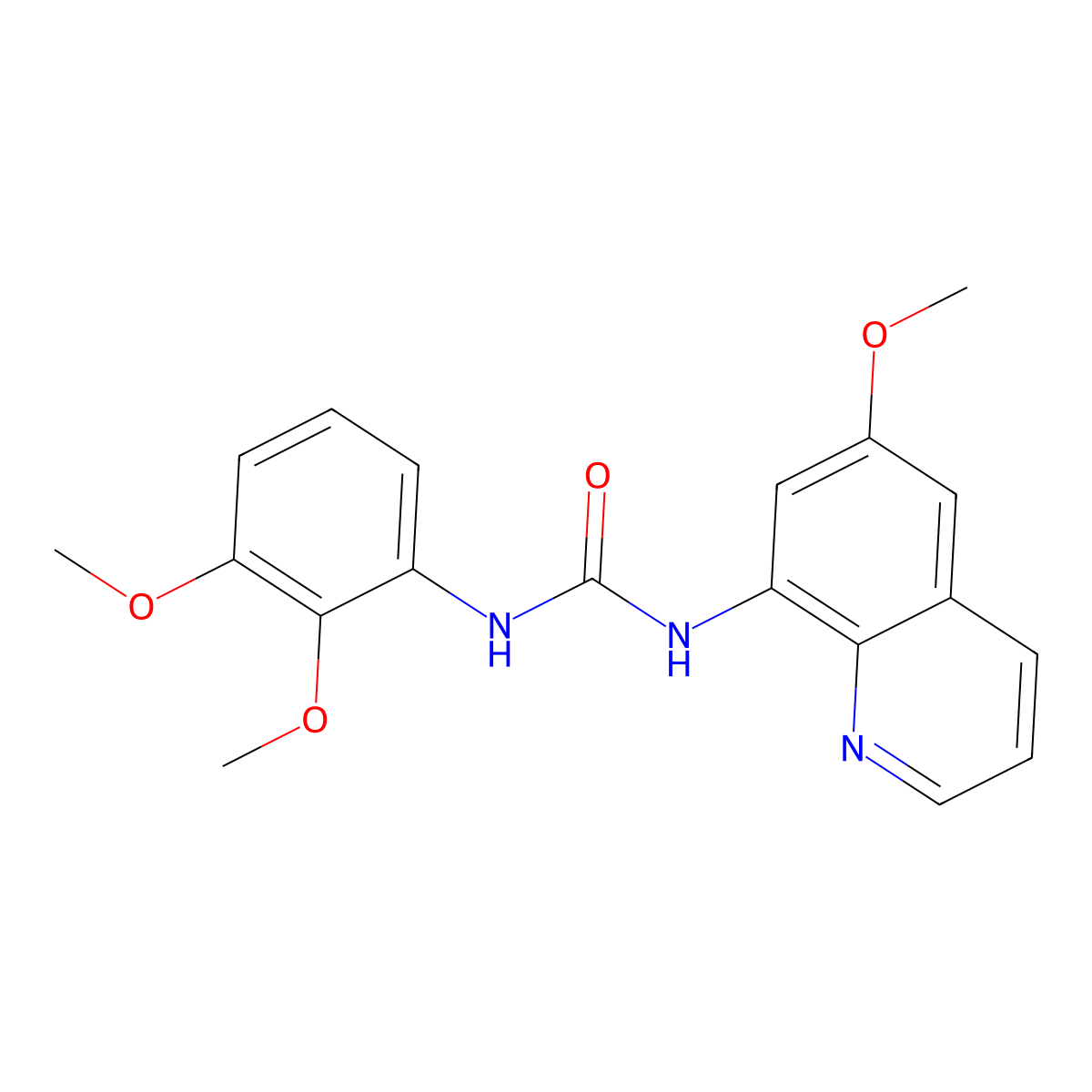 1-(2,3-Dimethoxyphenyl)-3-(6-methoxyquinolin-8-yl)urea molecular structure, CAS 1207008-24-9
