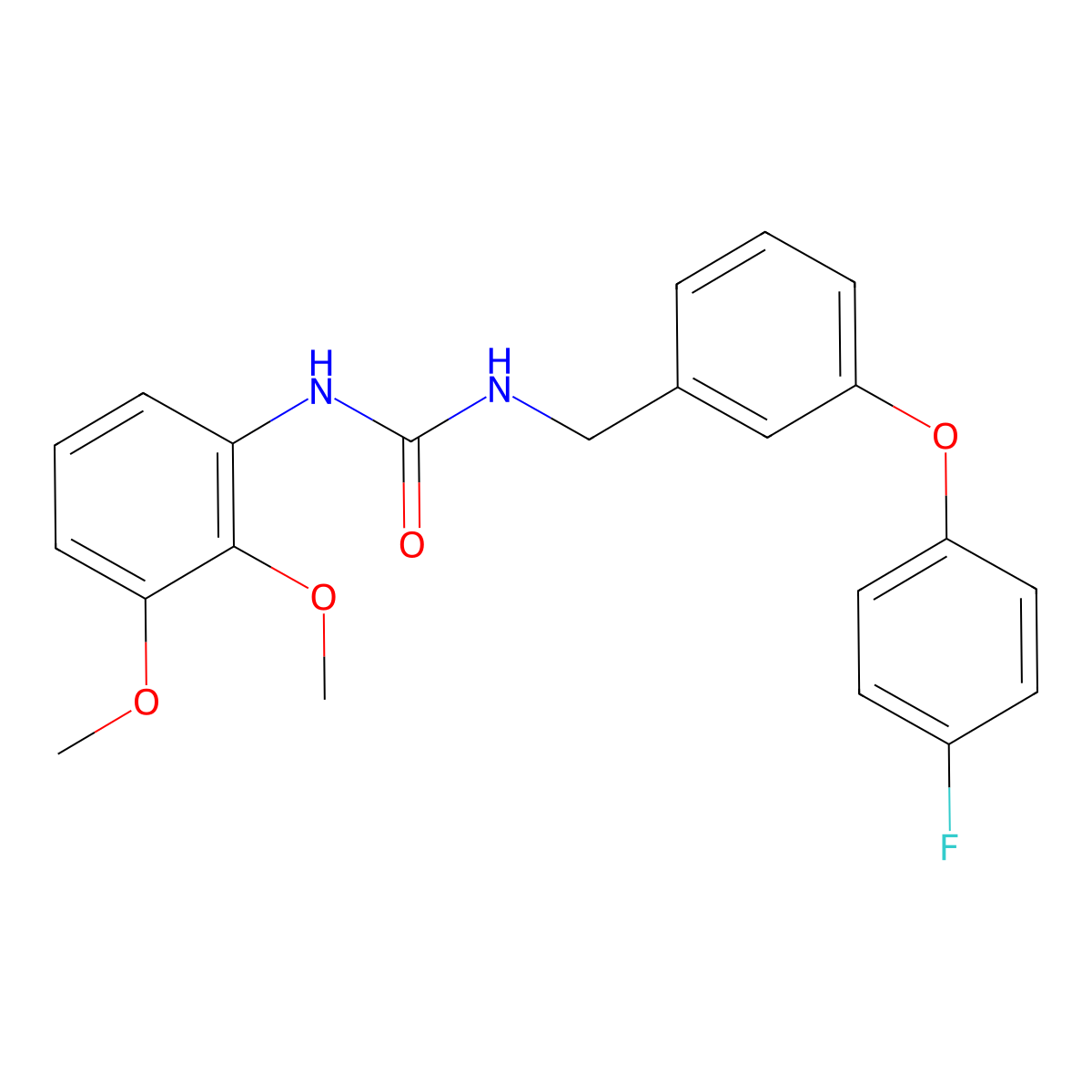 1-(2,3-Dimethoxyphenyl)-3-(3-(4-fluorophenoxy)benzyl)urea molecular structure, CAS 1207008-37-4
