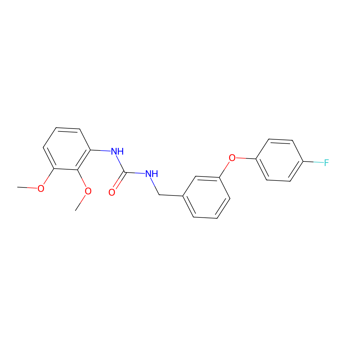 1-(2,3-Dimethoxyphenyl)-3-(3-(4-fluorophenoxy)benzyl)urea molecular structure, CAS 1207008-37-4