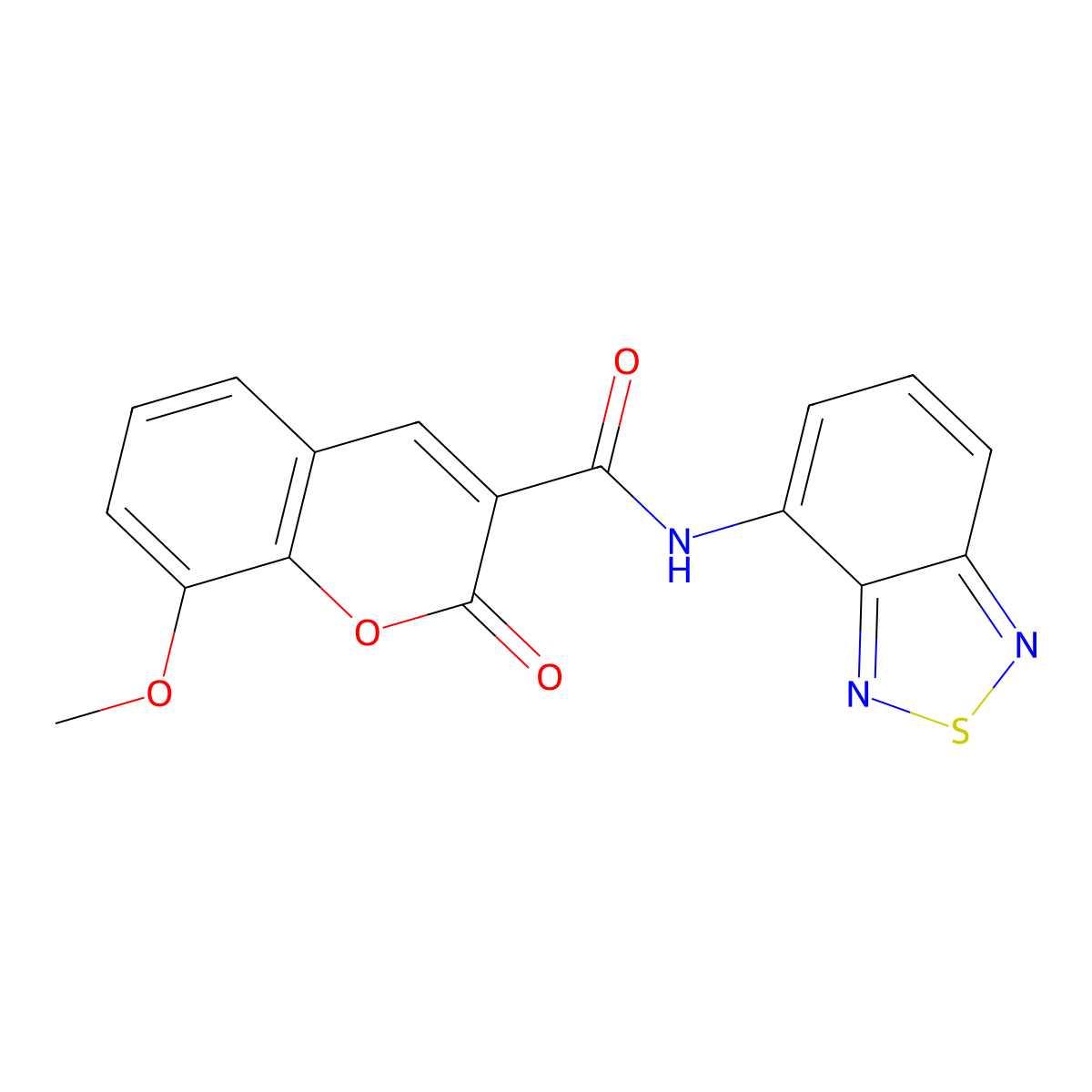 N-(benzo[c][1,2,5]thiadiazol-4-yl)-8-methoxy-2-oxo-2H-chromene-3-carboxamide molecular structure, CAS 1207009-08-2