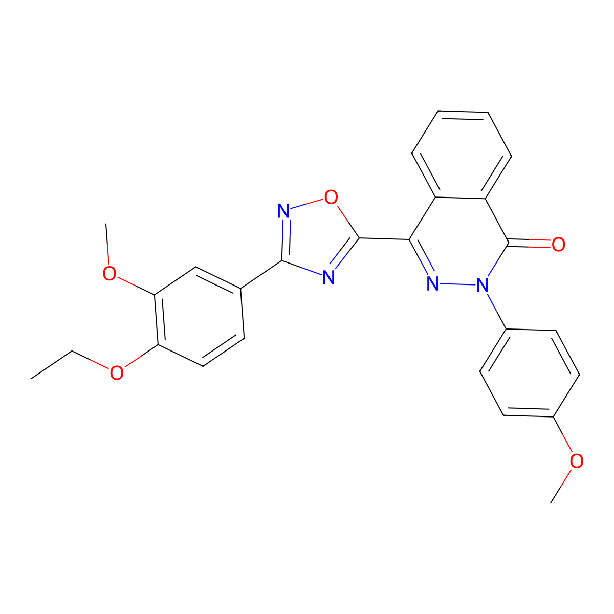 4-[3-(4-ethoxy-3-methoxyphenyl)-1,2,4-oxadiazol-5-yl]-2-(4-methoxyphenyl)phthalazin-1(2H)-one molecular structure, CAS 1207009-32-2