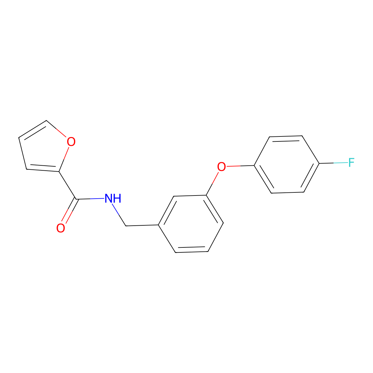 N-(3-(4-fluorophenoxy)benzyl)furan-2-carboxamide molecular structure, CAS 1207009-36-6