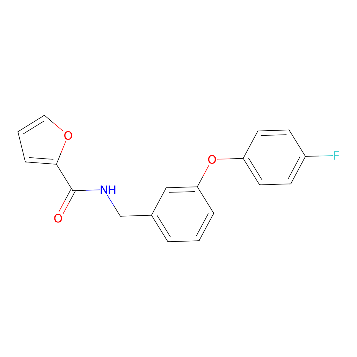 N-(3-(4-fluorophenoxy)benzyl)furan-2-carboxamide molecular structure, CAS 1207009-36-6