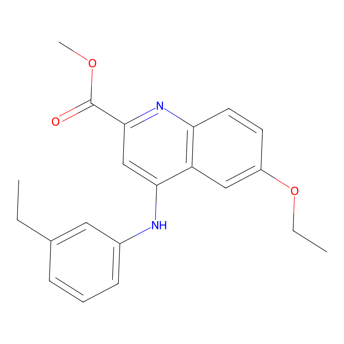 Methyl 6-ethoxy-4-[(3-ethylphenyl)amino]quinoline-2-carboxylate molecular structure, CAS 1207012-87-0