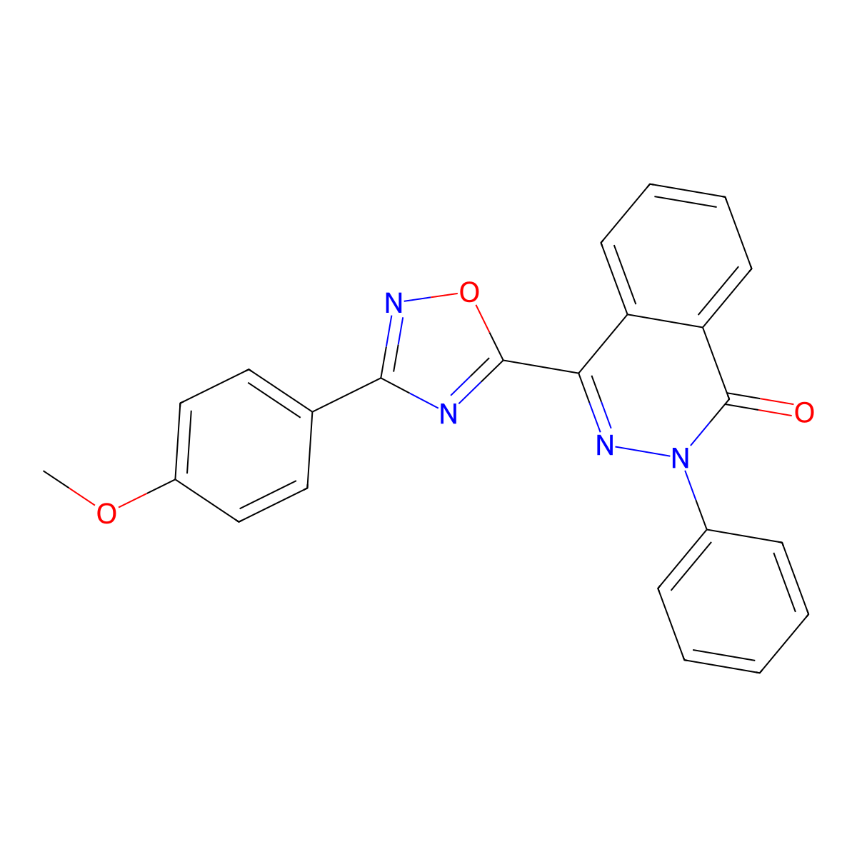 4-[3-(4-methoxyphenyl)-1,2,4-oxadiazol-5-yl]-2-phenylphthalazin-1(2H)-one molecular structure, CAS 1207014-04-7