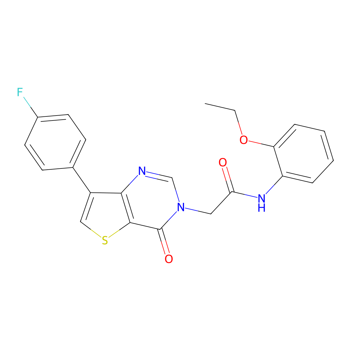 N-(2-ethoxyphenyl)-2-[7-(4-fluorophenyl)-4-oxothieno[3,2-d]pyrimidin-3(4H)-yl]acetamide molecular structure, CAS 1207015-92-6