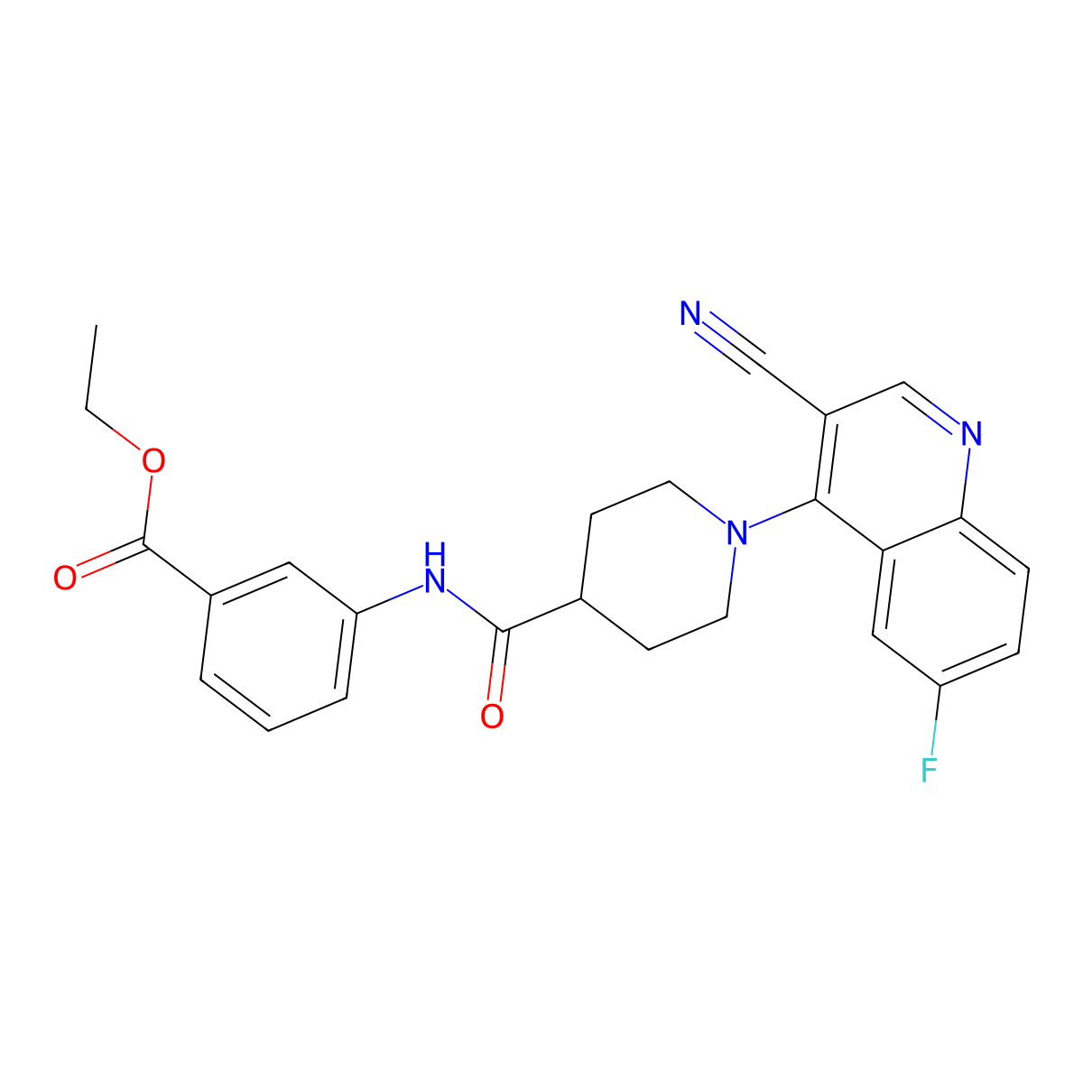 N-(3-phenylpropyl)-1-[4-(propionylamino)benzoyl]piperidine-3-carboxamide molecular structure, CAS 1207016-46-3
