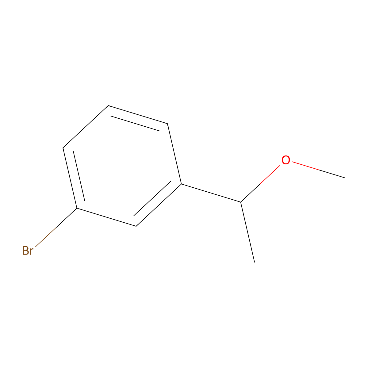 1-Bromo-3-(1-methoxyethyl)benzene molecular structure, CAS 120702-27-4