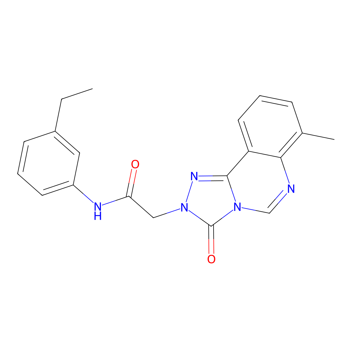 N-(3-ethylphenyl)-2-(7-methyl-3-oxo-[1,2,4]triazolo[4,3-c]quinazolin-2(3H)-yl)acetamide molecular structure, CAS 1207026-48-9