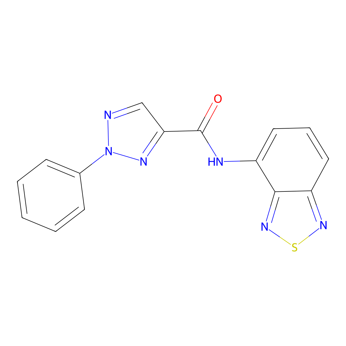 N-(benzo[c][1,2,5]thiadiazol-4-yl)-2-phenyl-2H-1,2,3-triazole-4-carboxamide molecular structure, CAS 1207026-71-8