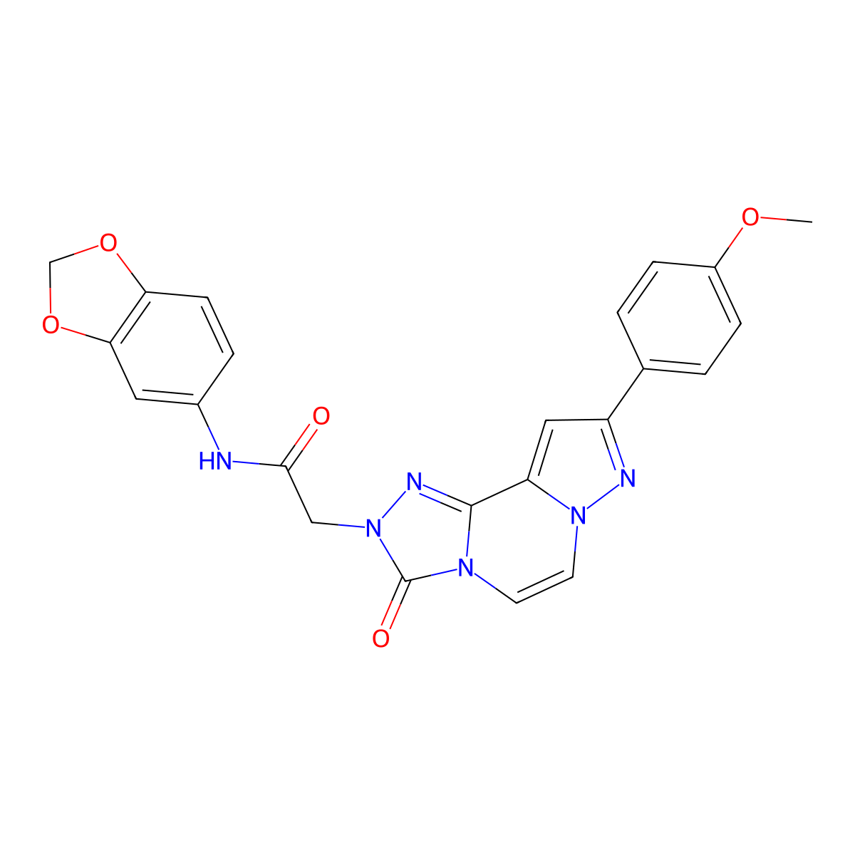 N-(2H-1,3-benzodioxol-5-yl)-2-[11-(4-methoxyphenyl)-5-oxo-3,4,6,9,10-pentaazatricyclo[7.3.0.0^{2,6}]dodeca-1(12),2,7,10-tetraen-4-yl]acetamide molecular structure, CAS 1207027-83-5