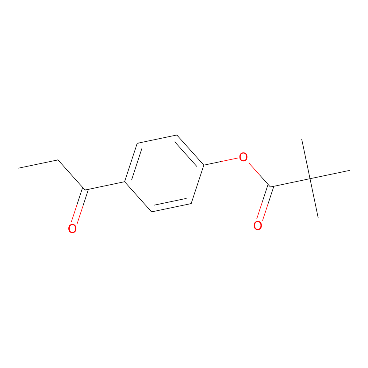 4-Propanoylphenyl 2,2-dimethylpropanoate molecular structure, CAS 120703-45-9