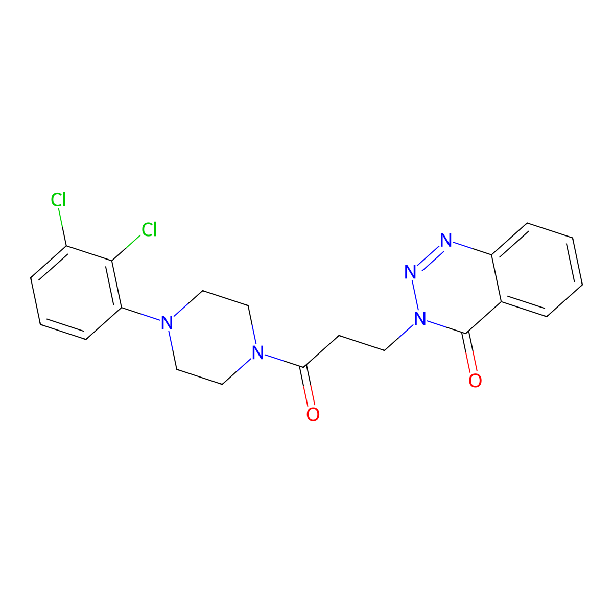 3-(3-(4-(2,3-dichlorophenyl)piperazin-1-yl)-3-oxopropyl)benzo[d][1,2,3]triazin-4(3H)-one molecular structure, CAS 1207030-04-3