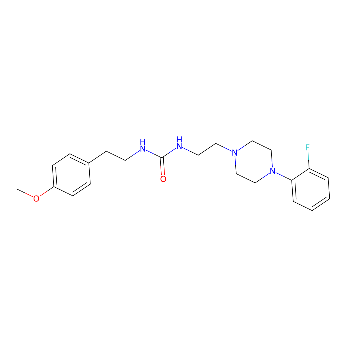 1-(2-(4-(2-Fluorophenyl)piperazin-1-yl)ethyl)-3-(4-methoxyphenethyl)urea molecular structure, CAS 1207032-49-2