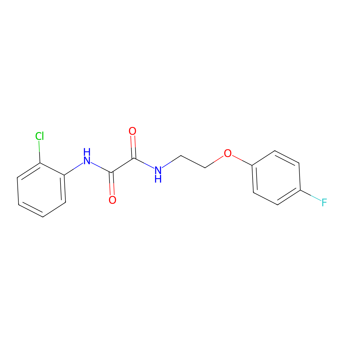 N1-(2-chlorophenyl)-N2-(2-(4-fluorophenoxy)ethyl)oxalamide molecular structure, CAS 1207032-62-9