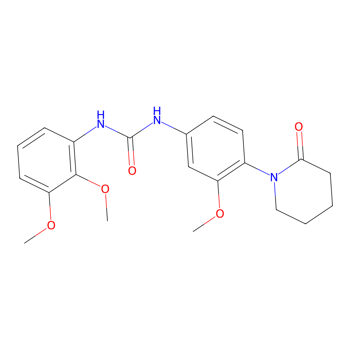 1-(2,3-Dimethoxyphenyl)-3-[3-methoxy-4-(2-oxopiperidin-1-yl)phenyl]urea molecular structure, CAS 1207034-96-5