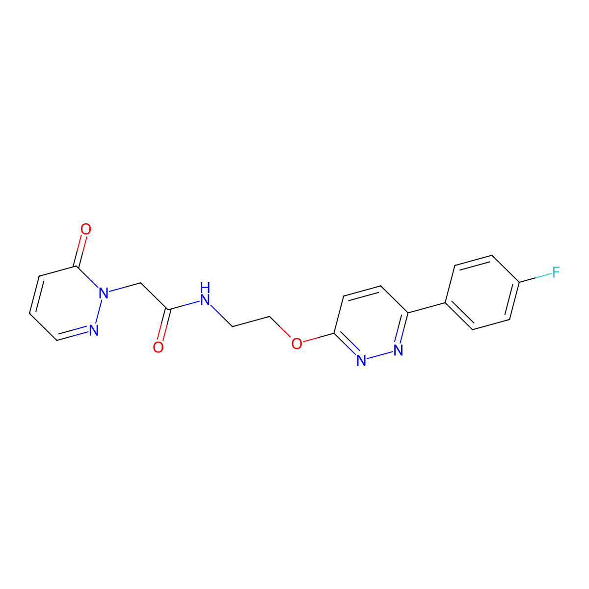 N-(2-((6-(4-fluorophenyl)pyridazin-3-yl)oxy)ethyl)-2-(6-oxopyridazin-1(6H)-yl)acetamide molecular structure, CAS 1207035-76-4