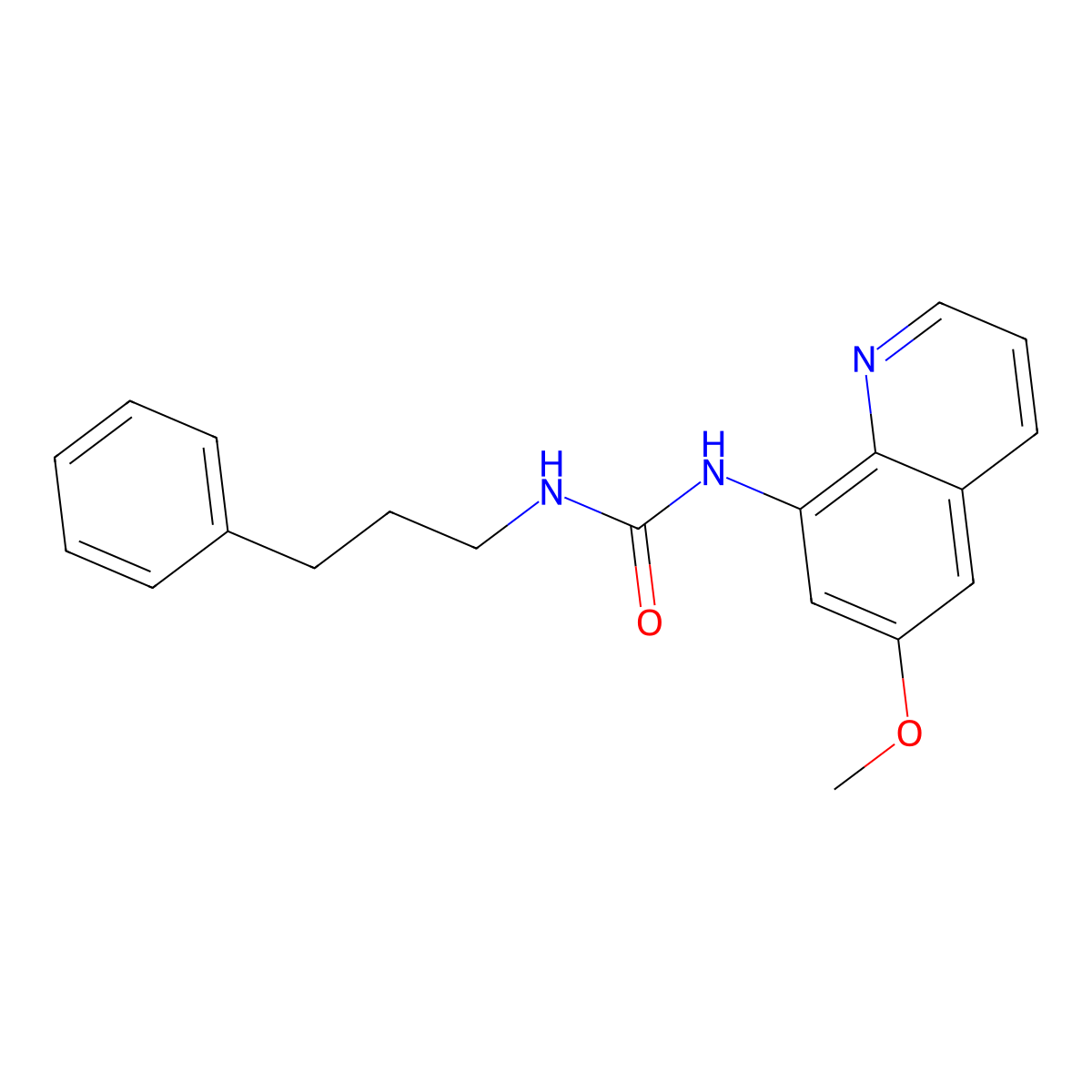 1-(6-Methoxyquinolin-8-yl)-3-(3-phenylpropyl)urea molecular structure, CAS 1207037-96-4