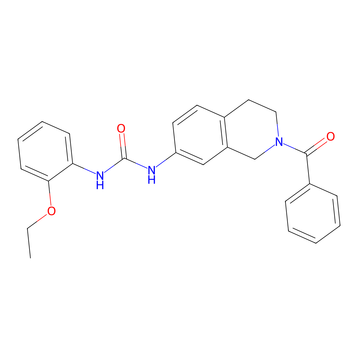 1-(2-Benzoyl-1,2,3,4-tetrahydroisoquinolin-7-yl)-3-(2-ethoxyphenyl)urea molecular structure, CAS 1207039-99-3