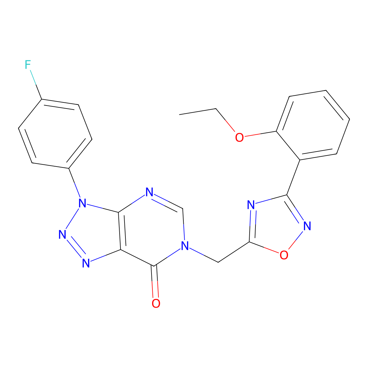 6-((3-(2-ethoxyphenyl)-1,2,4-oxadiazol-5-yl)methyl)-3-(4-fluorophenyl)-3H-[1,2,3]triazolo[4,5-d]pyrimidin-7(6H)-one molecular structure, CAS 1207040-16-1