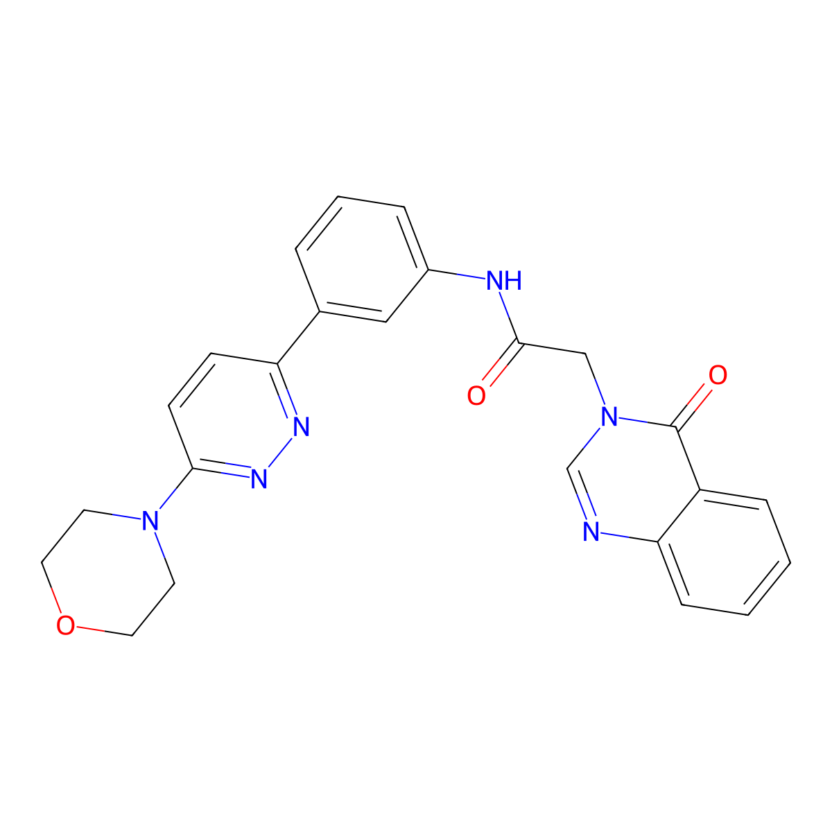 N-(3-(6-morpholinopyridazin-3-yl)phenyl)-2-(4-oxoquinazolin-3(4H)-yl)acetamide molecular structure, CAS 1207040-96-7