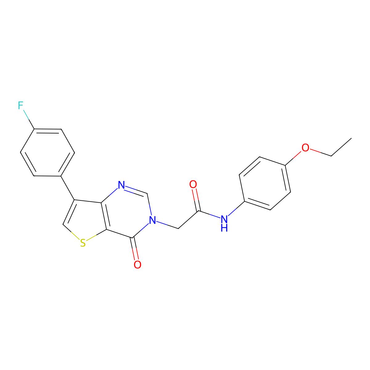 N-(4-ethoxyphenyl)-2-(7-(4-fluorophenyl)-4-oxothieno[3,2-d]pyrimidin-3(4H)-yl)acetamide molecular structure, CAS 1207042-66-7