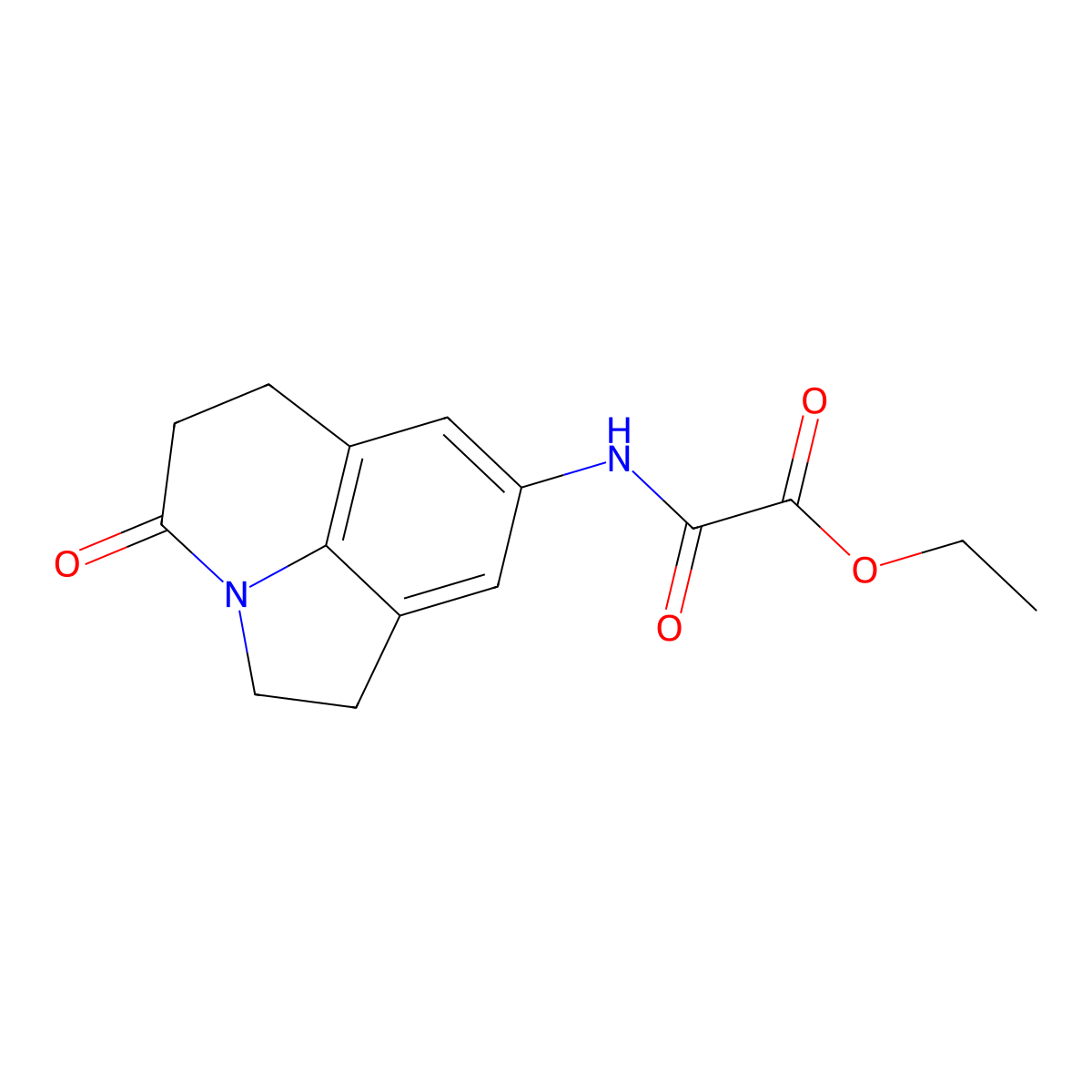 ethyl 2-oxo-2-((4-oxo-2,4,5,6-tetrahydro-1H-pyrrolo[3,2,1-ij]quinolin-8-yl)amino)acetate molecular structure, CAS 1207042-72-5