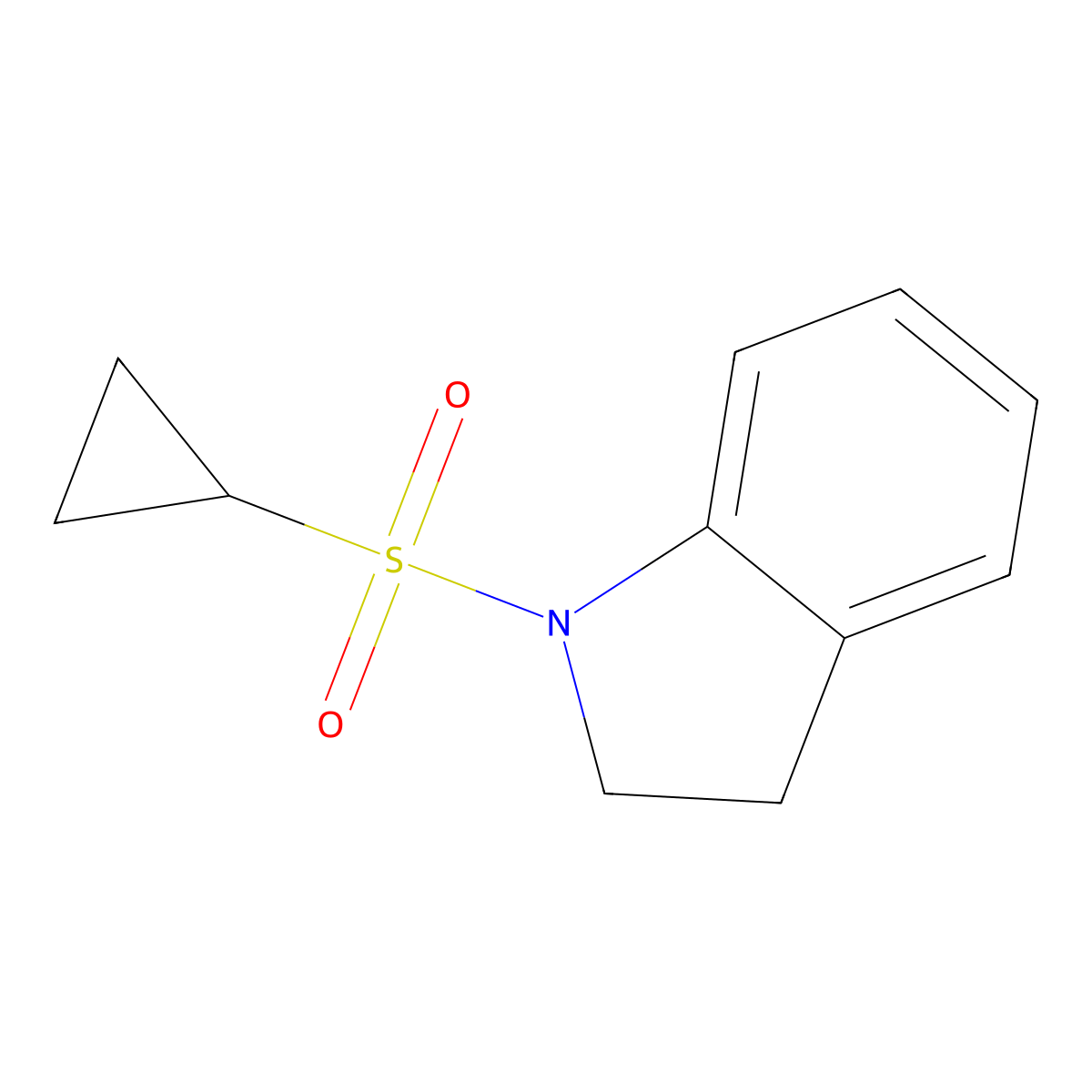 1-(Cyclopropylsulfonyl)indoline molecular structure, CAS 1207043-17-1