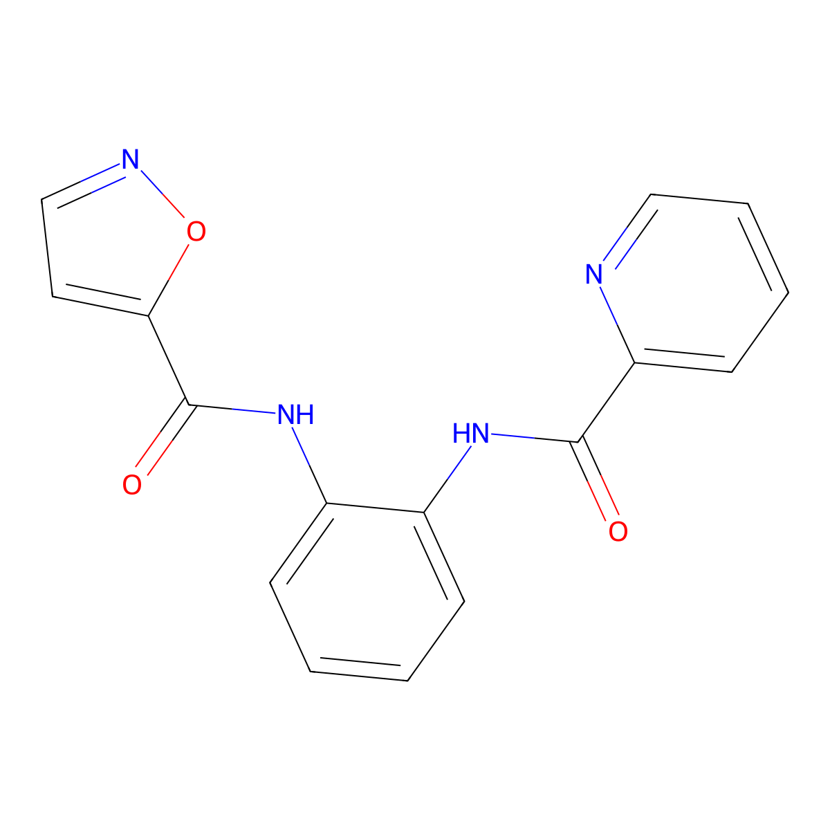 N-(2-(picolinamido)phenyl)isoxazole-5-carboxamide molecular structure, CAS 1207043-75-1