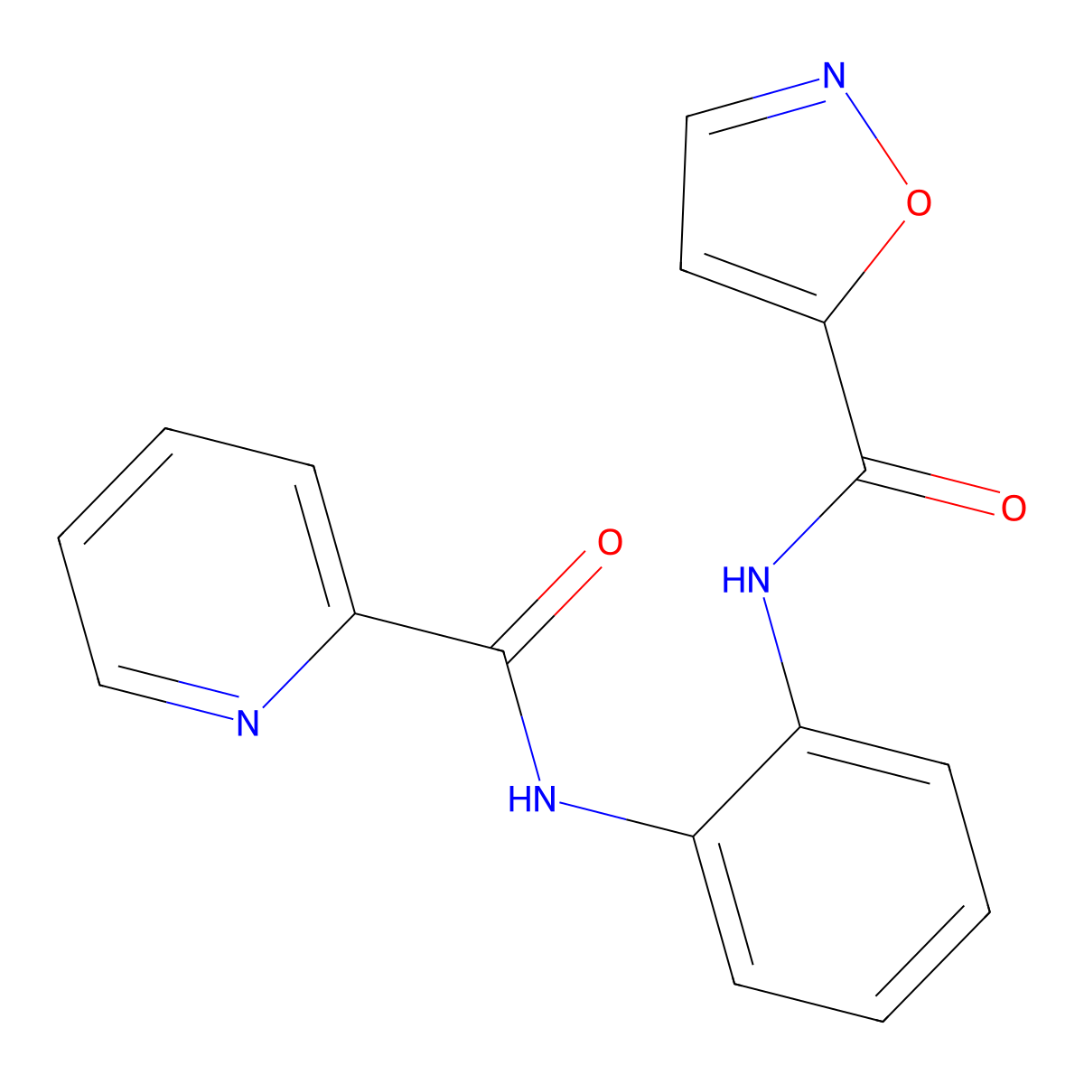 N-(2-(picolinamido)phenyl)isoxazole-5-carboxamide molecular structure, CAS 1207043-75-1