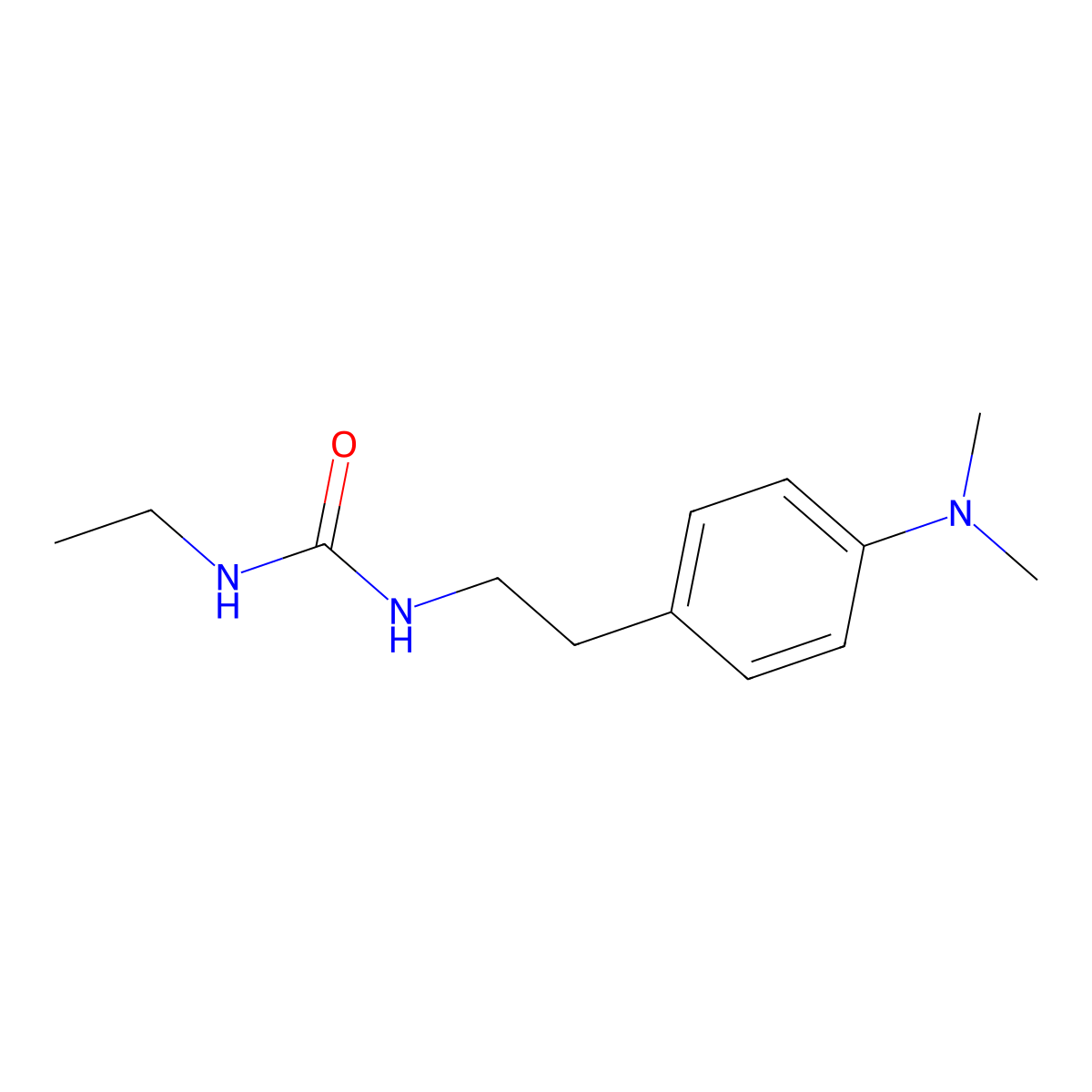 1-{2-[4-(Dimethylamino)phenyl]ethyl}-3-ethylurea molecular structure, CAS 1207043-90-0